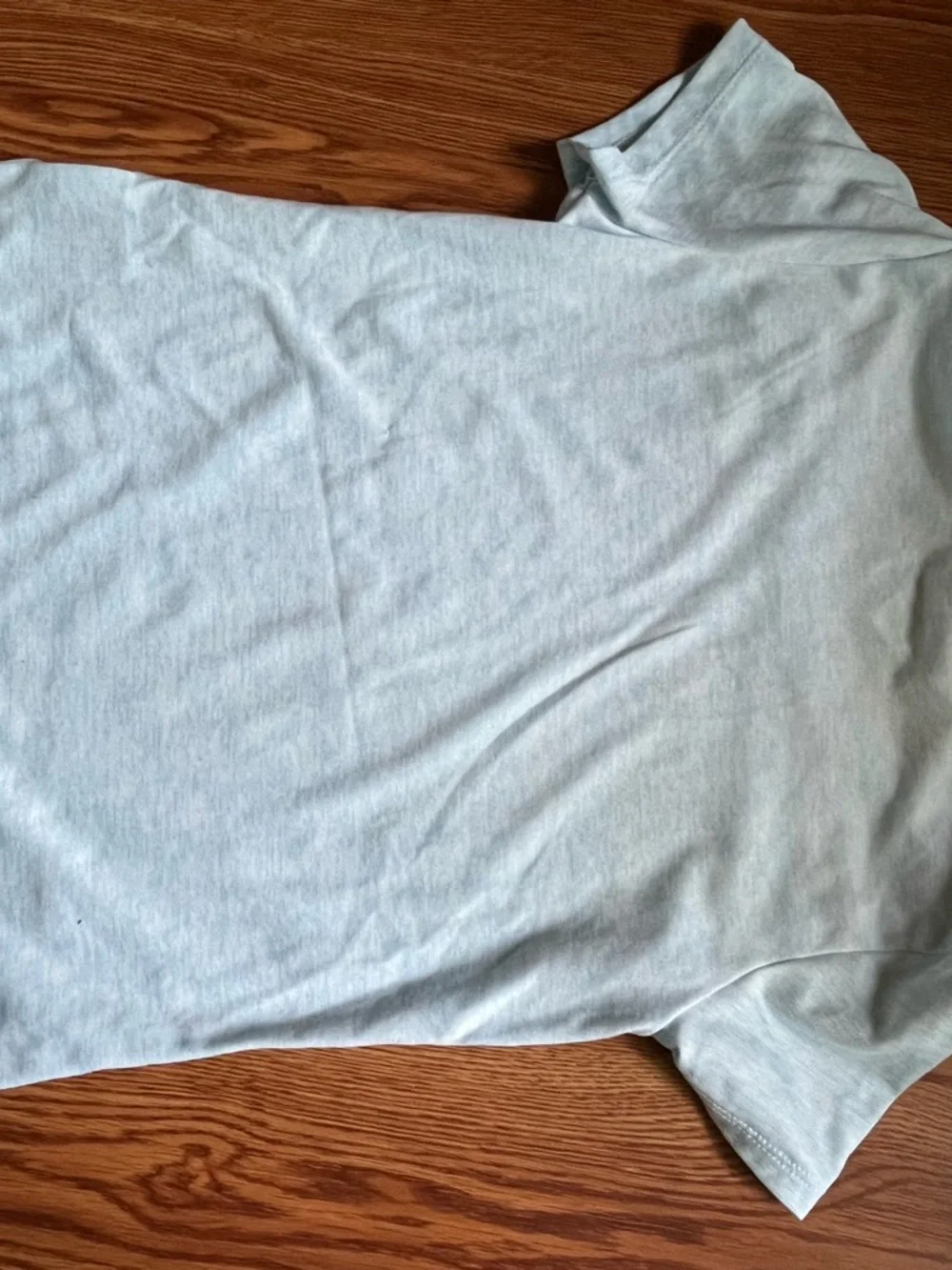 Nike Light Blue Tee with Blue Swoosh Graphic